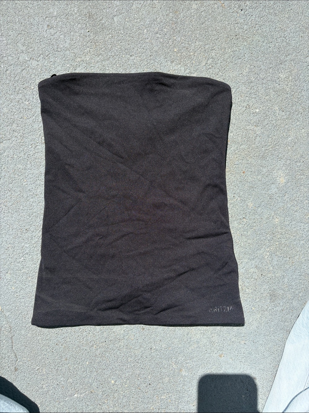 Black Strapless Tube Top